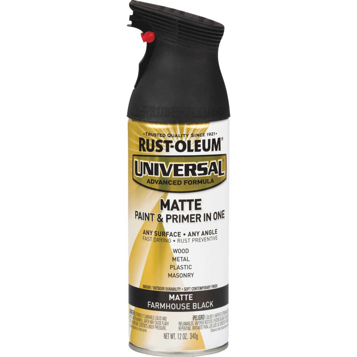 Rust-Oleum Universal 12 Oz. Matte Farmhouse Black Paint - Carlson Building  Supplies